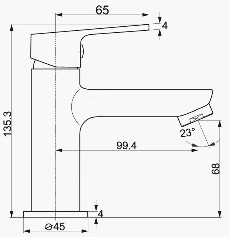 Baterie pentru lavoar Imprese Laska 05040 (35) (Chrome) - 3