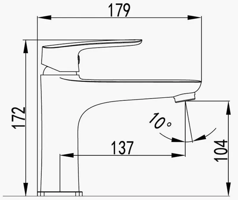 Baterie pentru lavoar Imprese Loket 5230 (Chrome) - 3