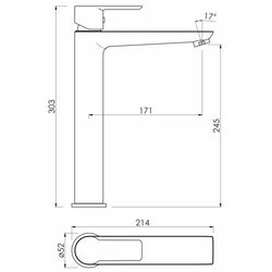Baterie pentru lavoar Imprese Orlik f03509401CB (Chrome) Thumb