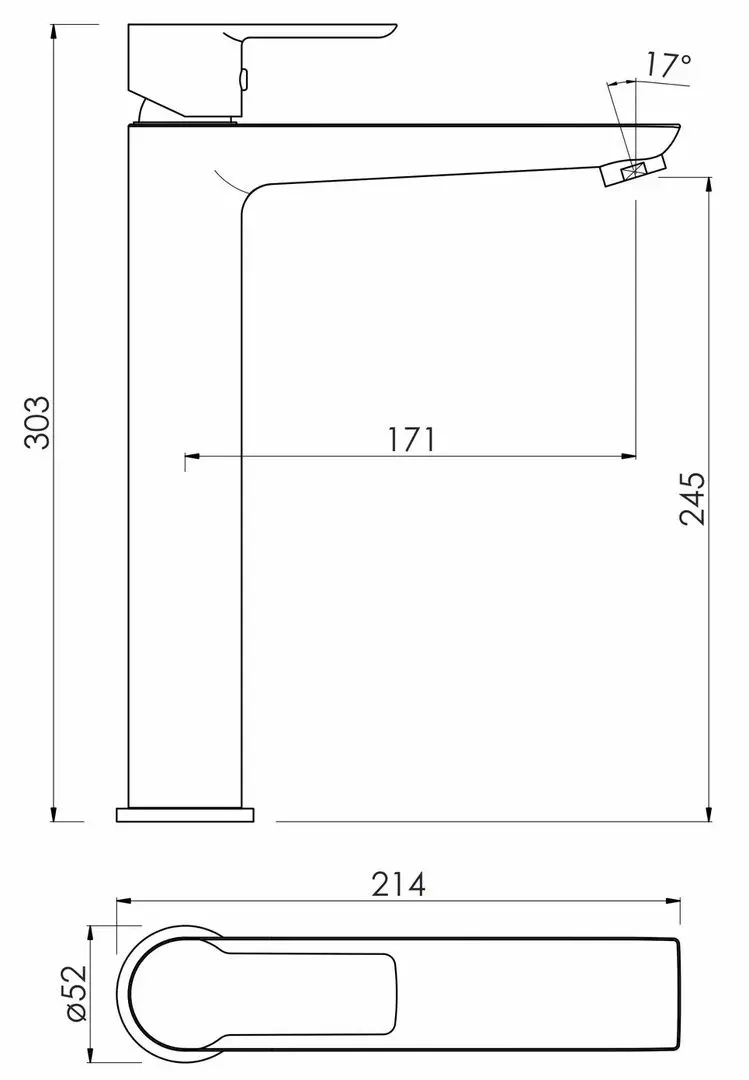 Baterie pentru lavoar Imprese Orlik f03509401CB (Chrome) - 3