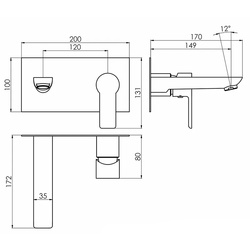 Смеситель для умывальника Imprese Orlik f03509401CC (Chrome) Thumb