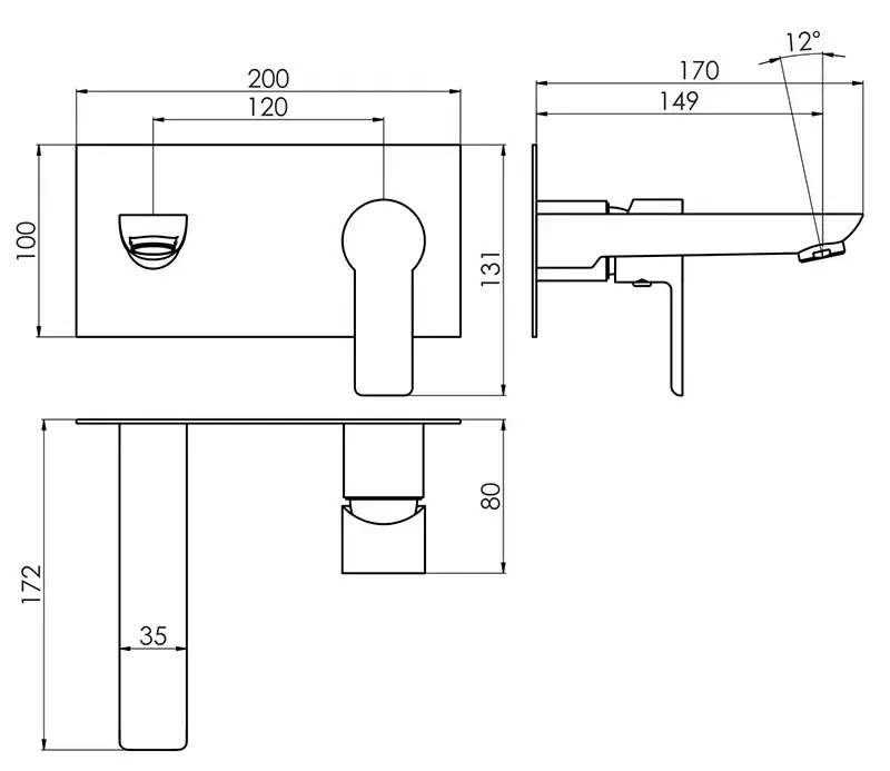 Смеситель для умывальника Imprese Orlik f03509401CC (Chrome)