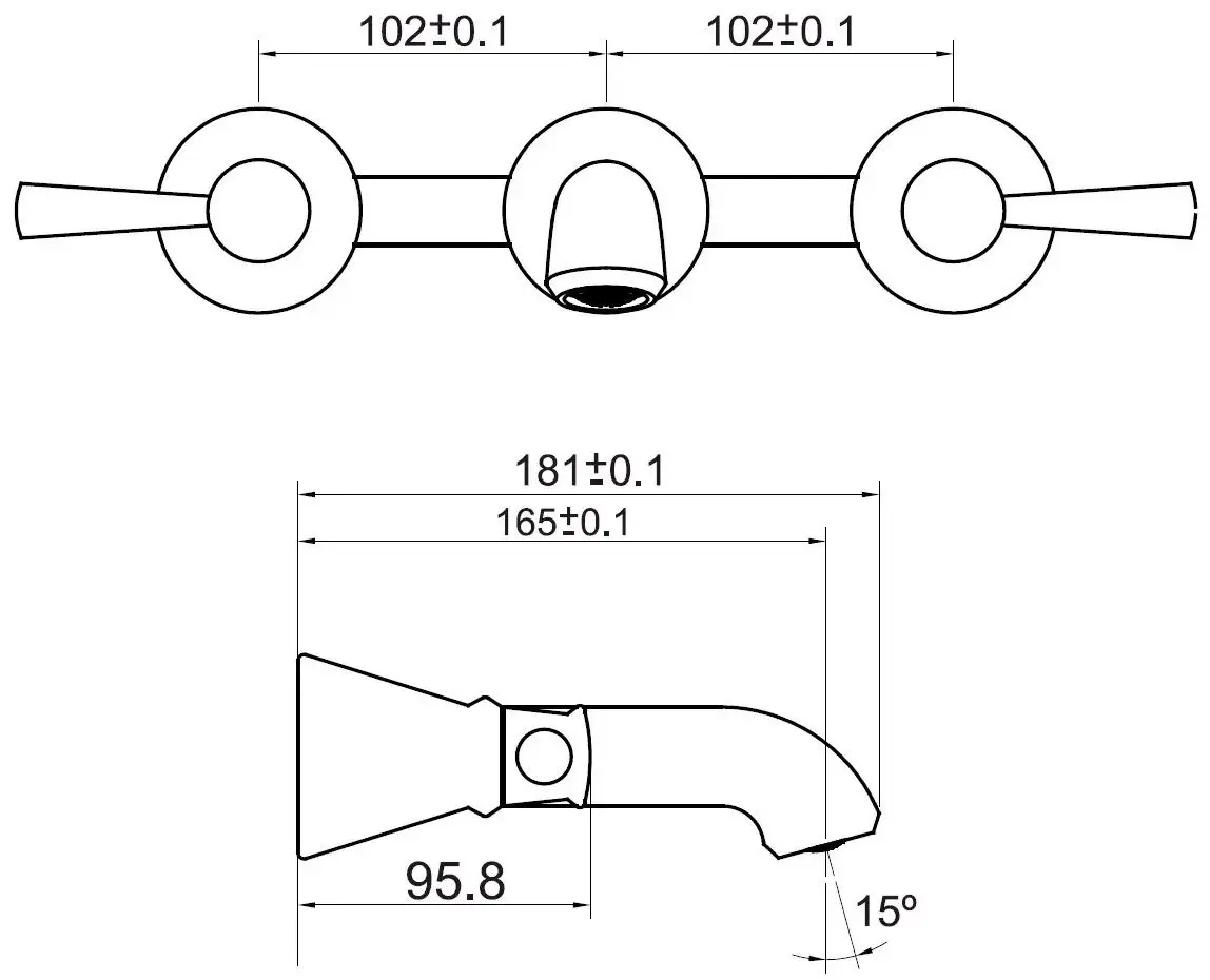 Baterie pentru lavoar Imprese Podzima Ledove ZMK01170103 (Chrome) - 3
