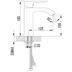 Baterie pentru lavoar Imprese Vyskov 5340 (Chrome) Thumb