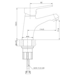 Baterie pentru lavoar Imprese Witow 05080 (Chrome) Thumb