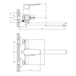 Baterie pentru cada si dus Imprese Blanice 35330 (Chrome) Thumb