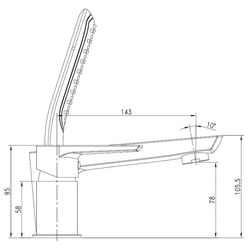 Baterie pentru cada si dus Imprese Breclav 85245W (Chrome/White) Thumb