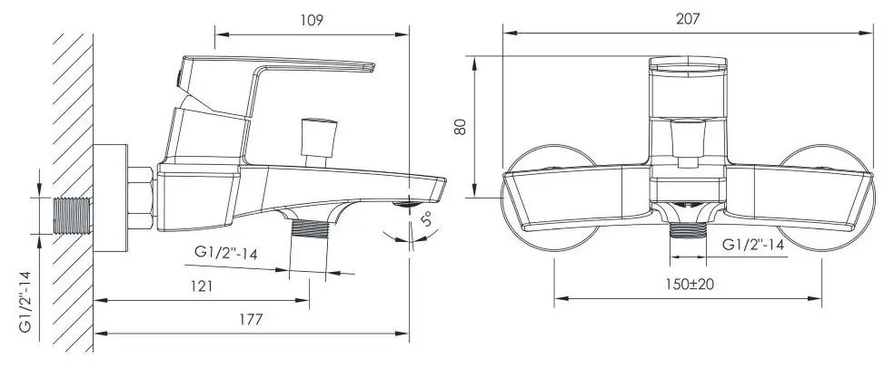 Baterie pentru cada si dus Imprese Grafiky ZMK061901040 (Chrome) - 3