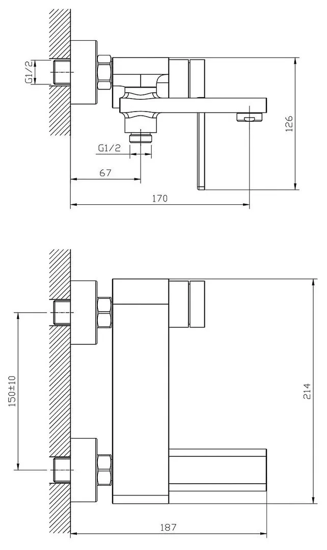 Baterie pentru cada si dus Imprese Skala 10275 (Chrome) - 3