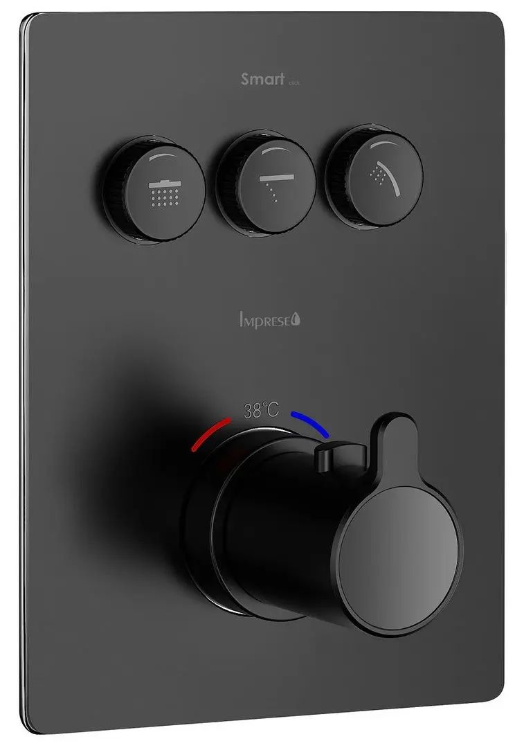 Baterie pentru cada si dus Imprese Smart Click ZMK101901236 (Black)