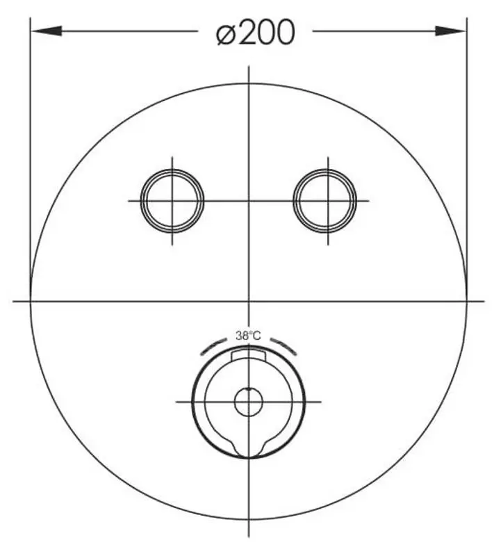 Baterie pentru dus Imprese Centrum VRB-15410Z (Chrome) - 2