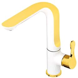 Baterie pentru chiuveta Kas Yasemin 9241904 (White/Gold)