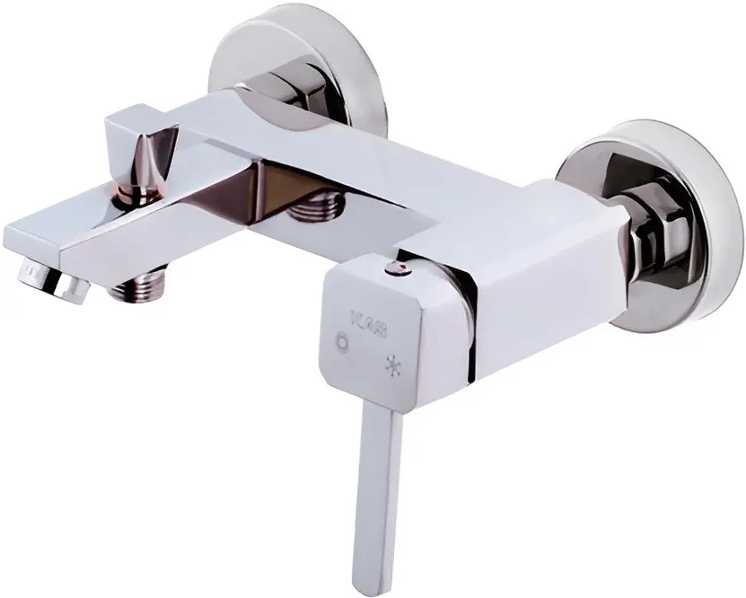 Baterie pentru cada si dus Kas Gulbade Side (Chrome)