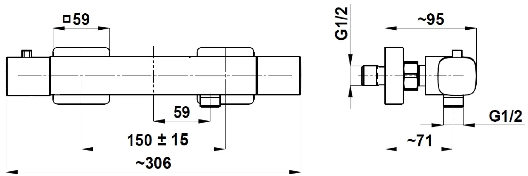 Смеситель для душа KFA Armatura Malaga (Gun Metal Grey)