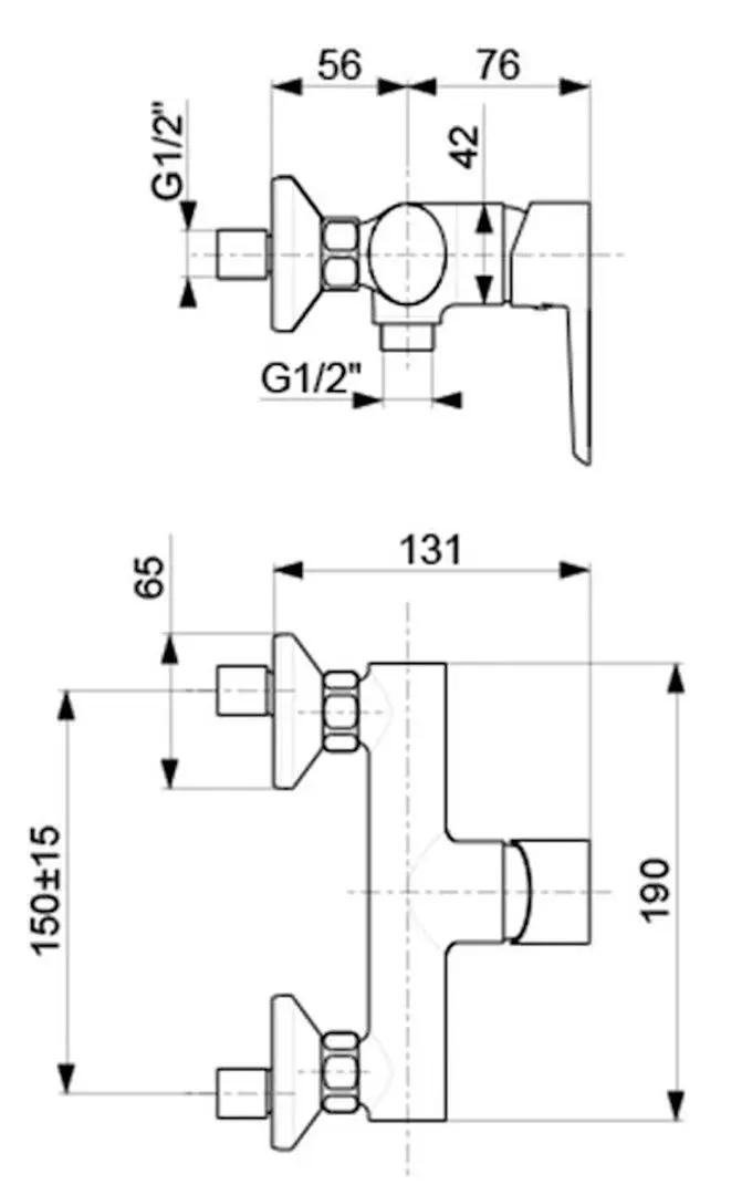 Baterie pentru dus KFA Armatura Neon 5226-013-00 (Chrome)