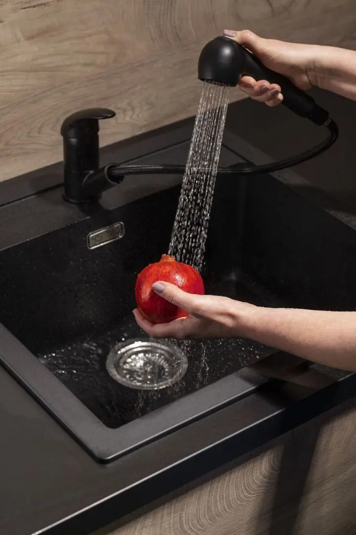 Baterie pentru chiuveta KFA Armatura Indira 6613-110-81 (Black)