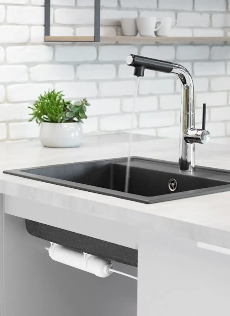 Смеситель для мойки KFA Armatura Mungo 6733-910-00 (Black/Chrome)