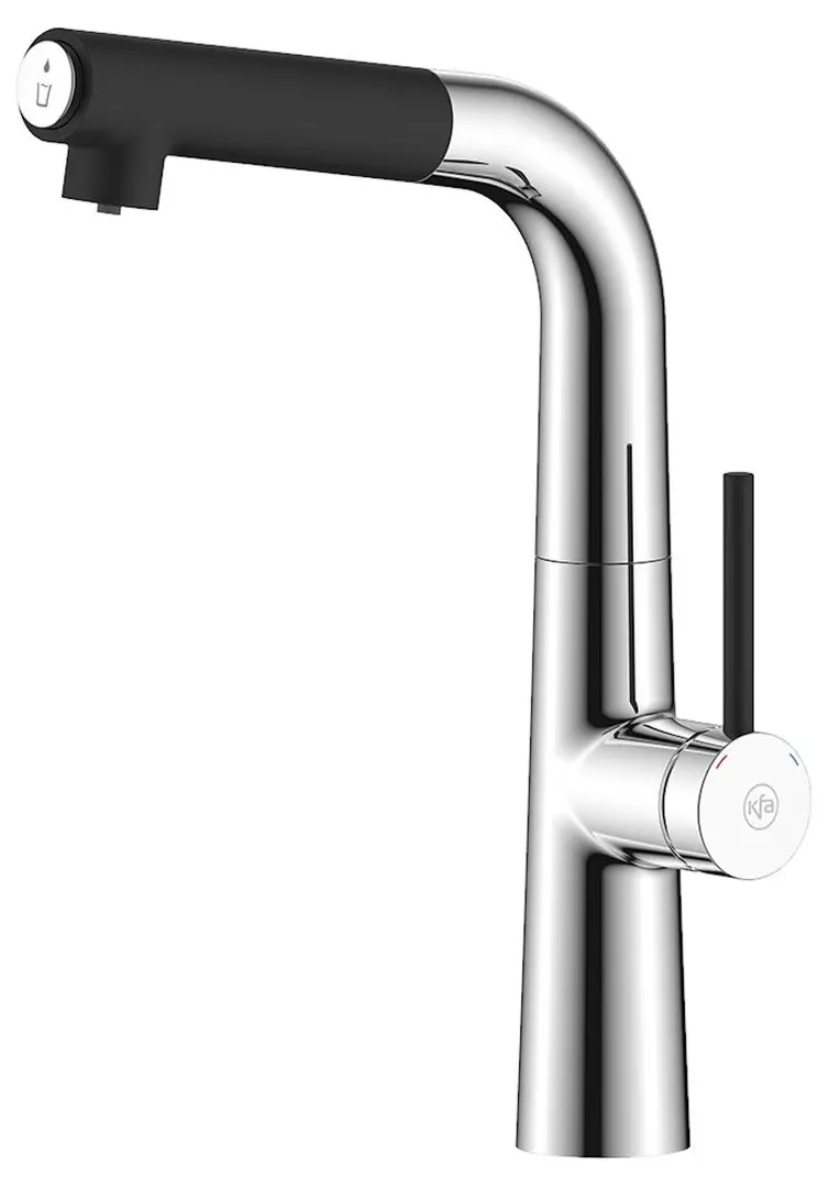 Смеситель для мойки KFA Armatura Mungo 6733-910-00 (Black/Chrome)