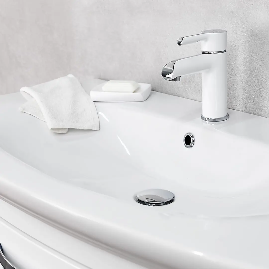 Смеситель для умывальника KFA Armatura Angelit 4722-815-00 (White/Chrome)