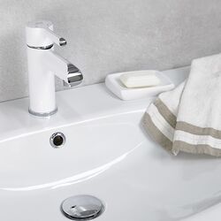 Смеситель для умывальника KFA Armatura Angelit 4722-815-00 (White/Chrome) Thumb