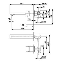 Смеситель для умывальника KFA Armatura Logon 5139-810-81 (Black) Thumb