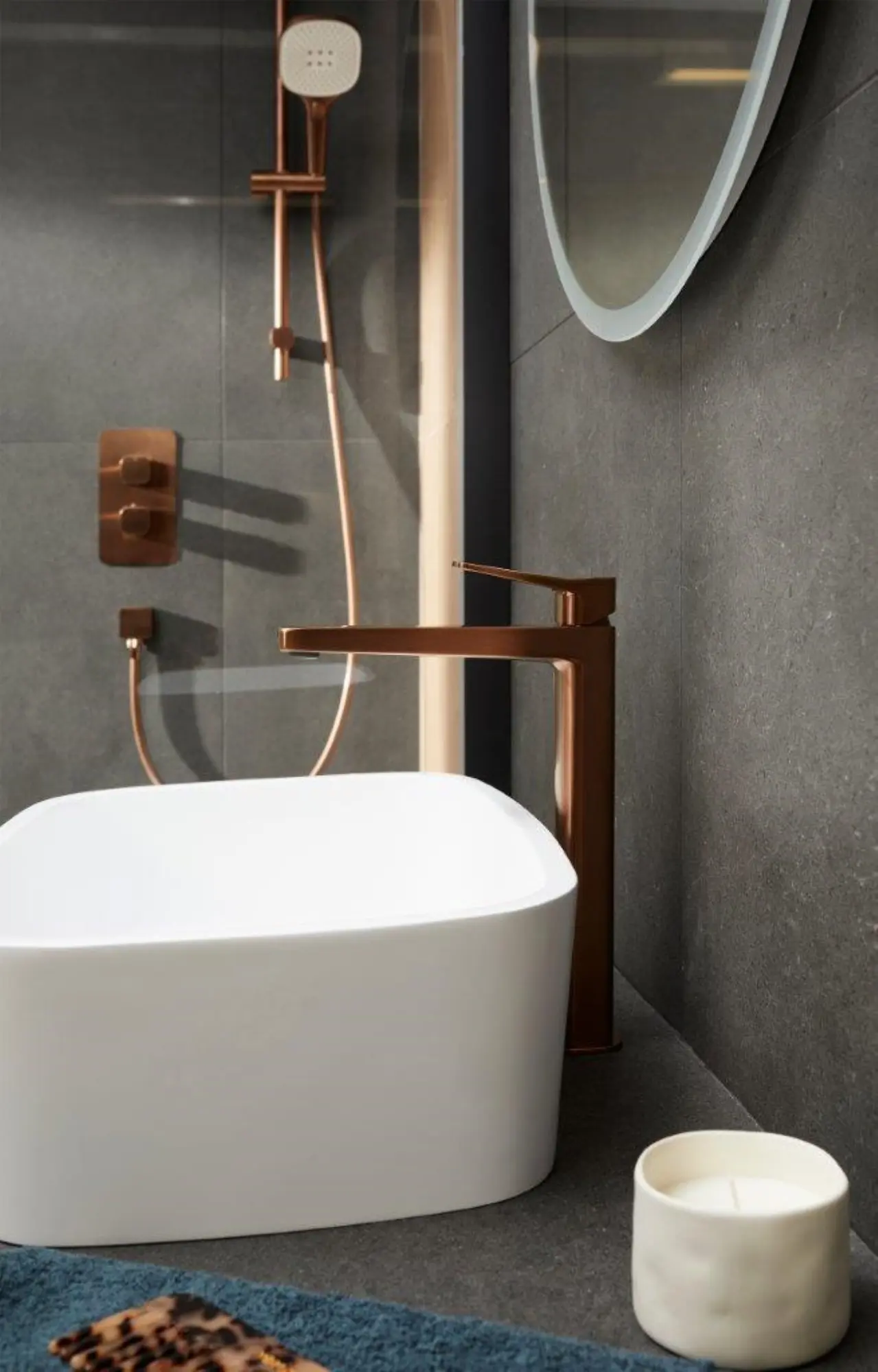 Baterie pentru lavoar KFA Armatura Malaga 4522-712-34 (Rose Gold)