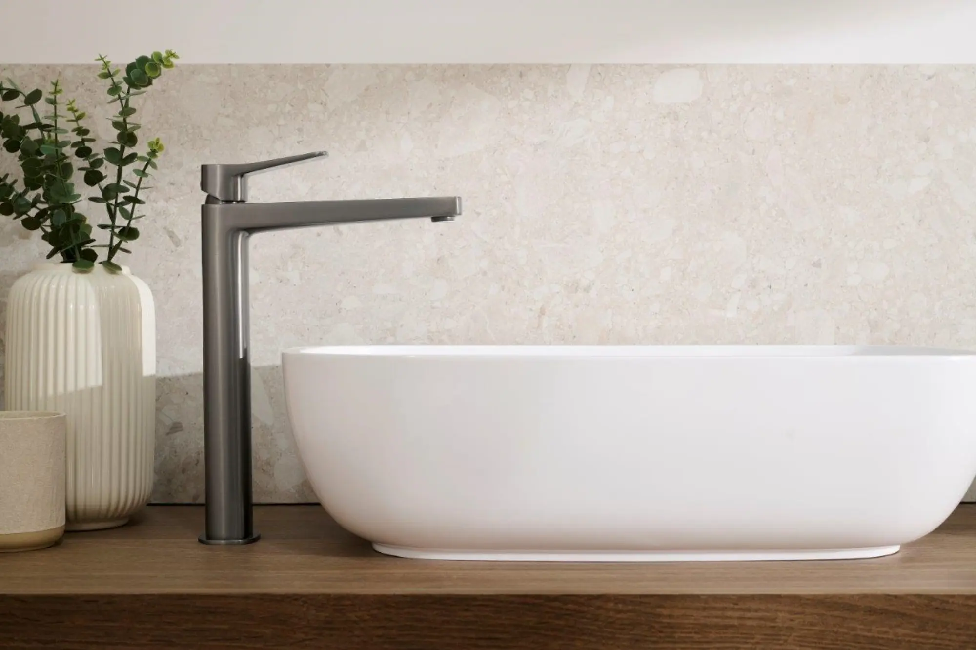 Baterie pentru lavoar KFA Armatura Malaga 4522-712-61 (Gun Metal Grey)