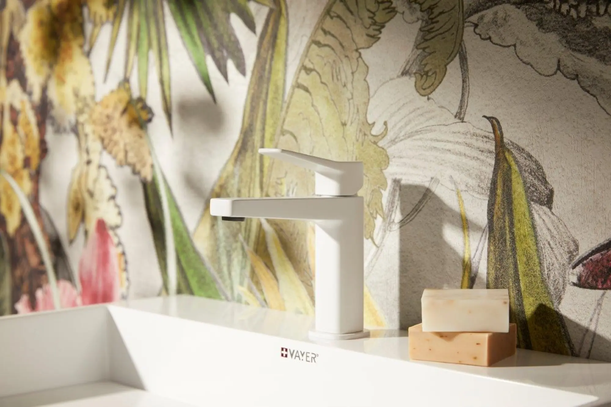 Baterie pentru lavoar KFA Armatura Malaga 4522-815-44 (White)