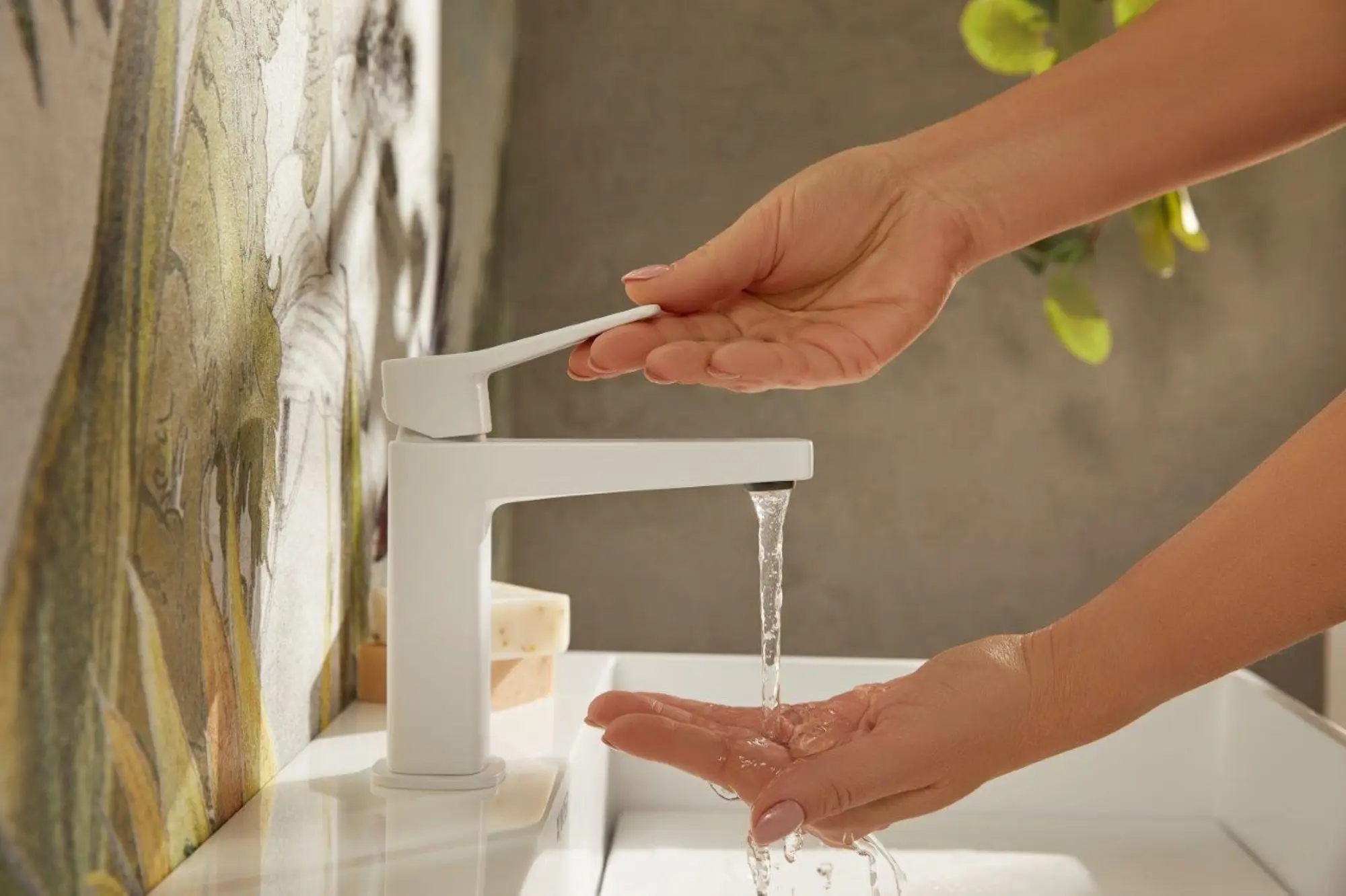 Baterie pentru lavoar KFA Armatura Malaga 4522-815-44 (White)