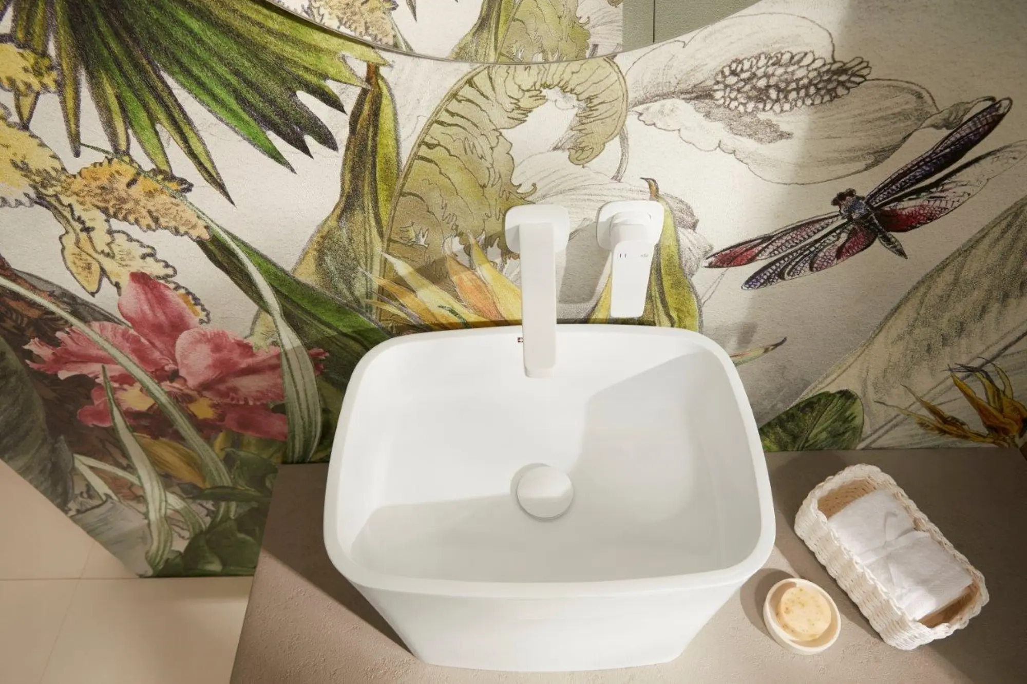 Baterie pentru lavoar KFA Armatura Malaga 4529-810-44 (White)