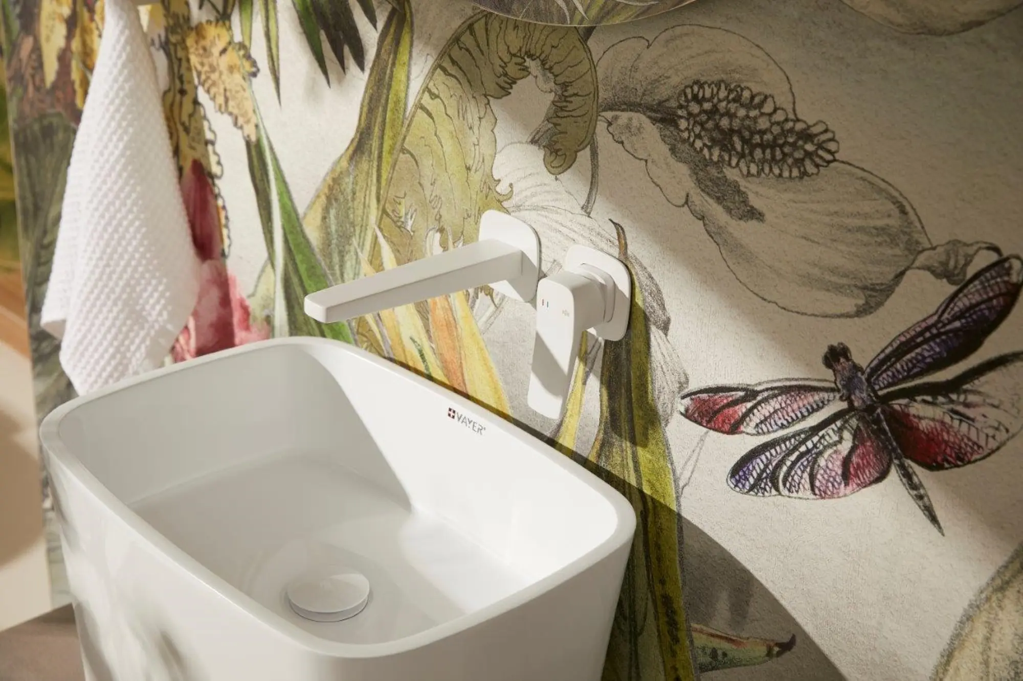 Baterie pentru lavoar KFA Armatura Malaga 4529-810-44 (White)