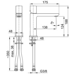 Смеситель для умывальника KFA Armatura Morganit 4922-815-00 (Chrome) Thumb