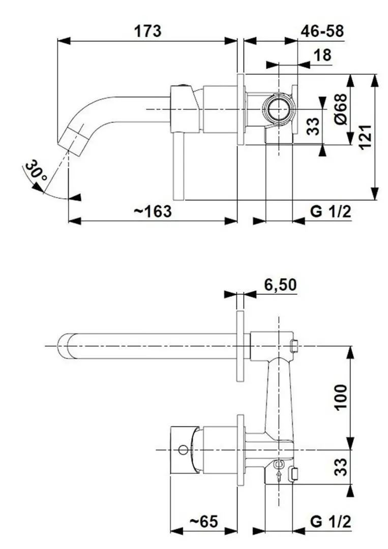 Смеситель для умывальника KFA Armatura Moza 5039-810-81 (Black)