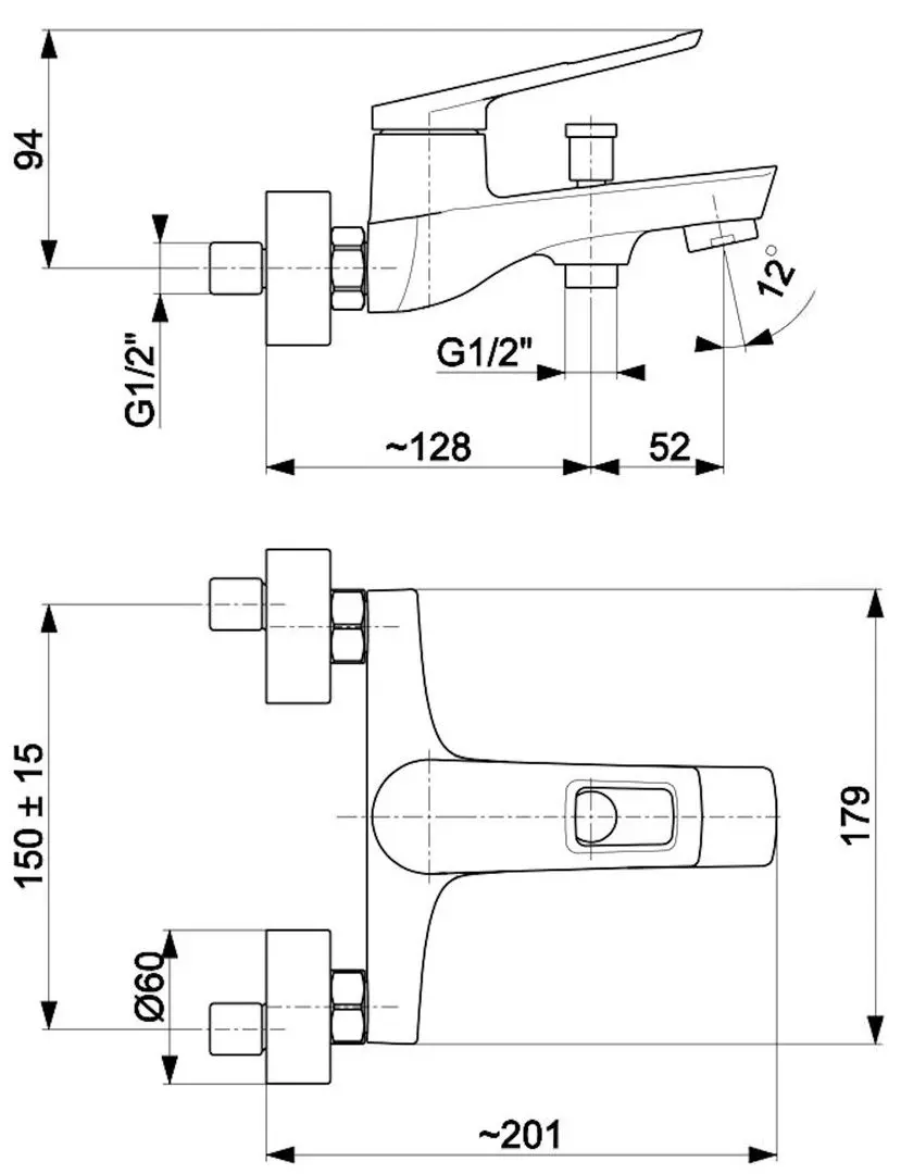 Baterie pentru cada si dus KFA Armatura Amazonit 4624-010-00 (Chrome)