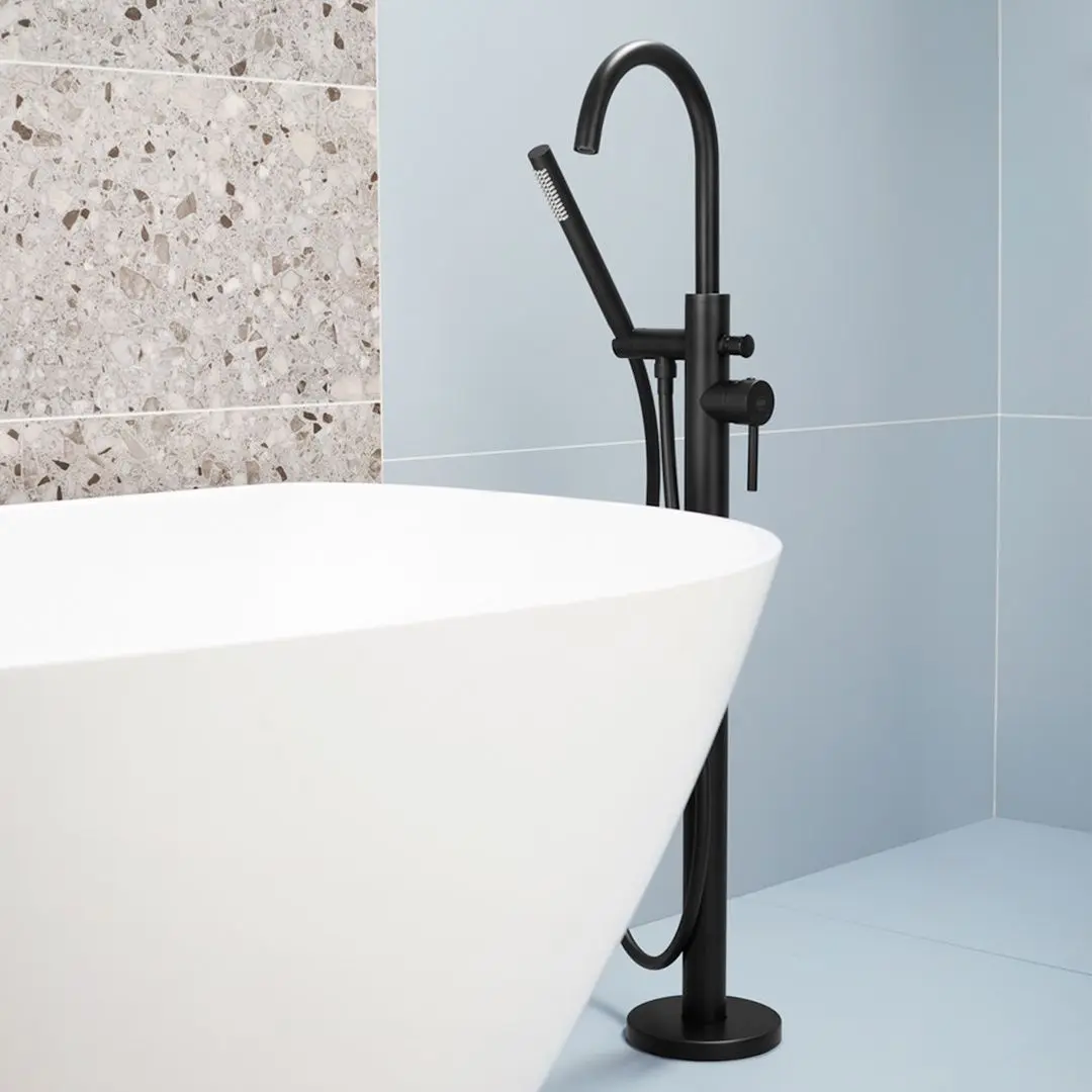 Смеситель для ванны и душа KFA Armatura Moza 5035-510-81 (Black Matte)