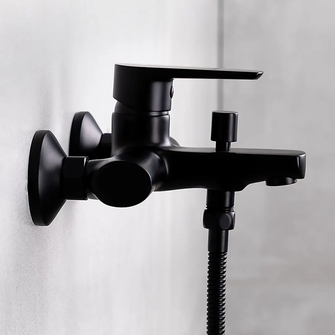 Смеситель для ванны и душа KFA Armatura Narva 5224-010-81 (Black)