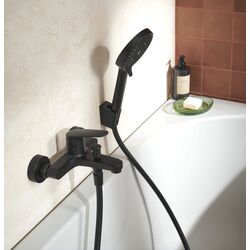 Смеситель для ванны и душа KFA Armatura Otava 5554-010-81 (Black) Thumb