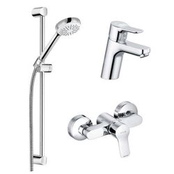 Набор смесителей 3в1 Kludi Pure&Style 378450565 (Chrome)