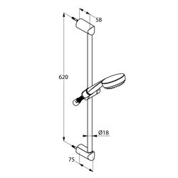 Набор смесителей 3в1 Kludi Pure&Style 406850575 (Chrome) Thumb