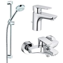Набор смесителей 3в1 Kludi Pure&Style 406850575 (Chrome)