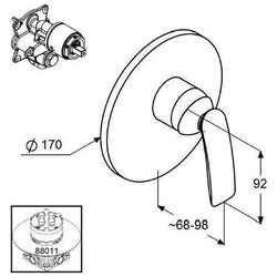 Смеситель для душа Kludi Balance 526550575 (Chrome) Thumb
