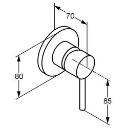 Baterie pentru dus Kludi Bozz 389250576 (Chrome) Thumb