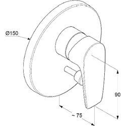 Смеситель для душа Kludi Pure&Solid 344190575 (Chrome) Thumb