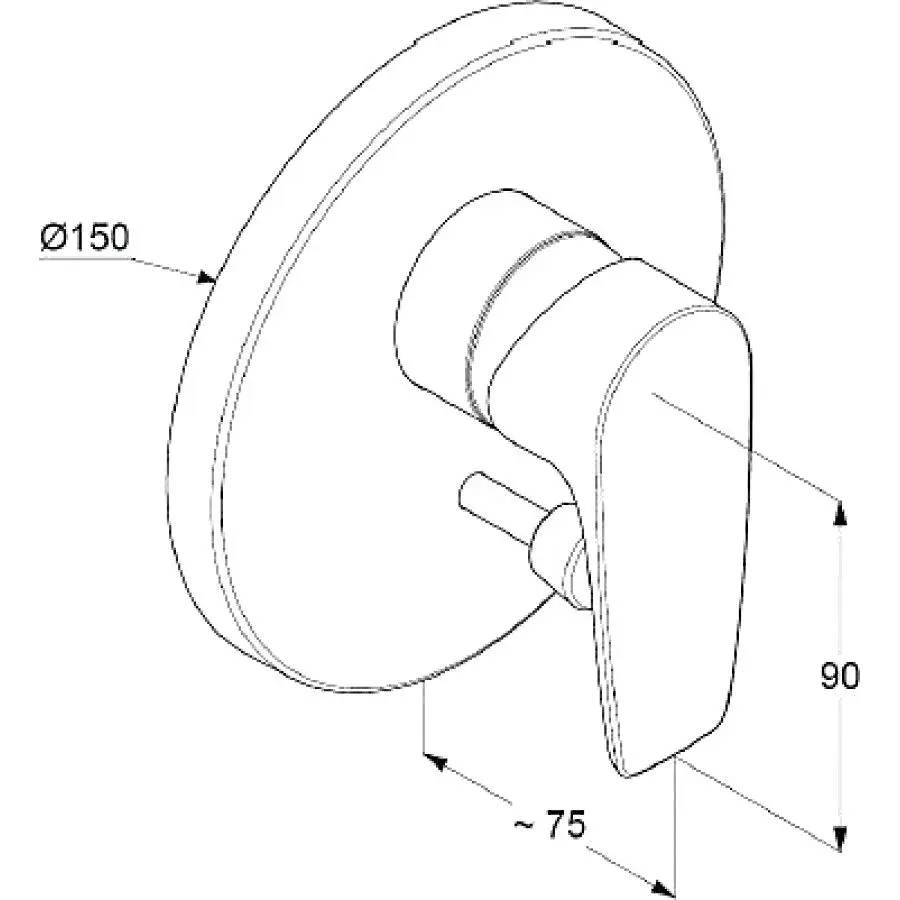 Смеситель для душа Kludi Pure&Solid 344190575 (Chrome) - 2