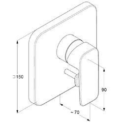 Смеситель для душа Kludi Pure&Solid 404190575 (Chrome) Thumb