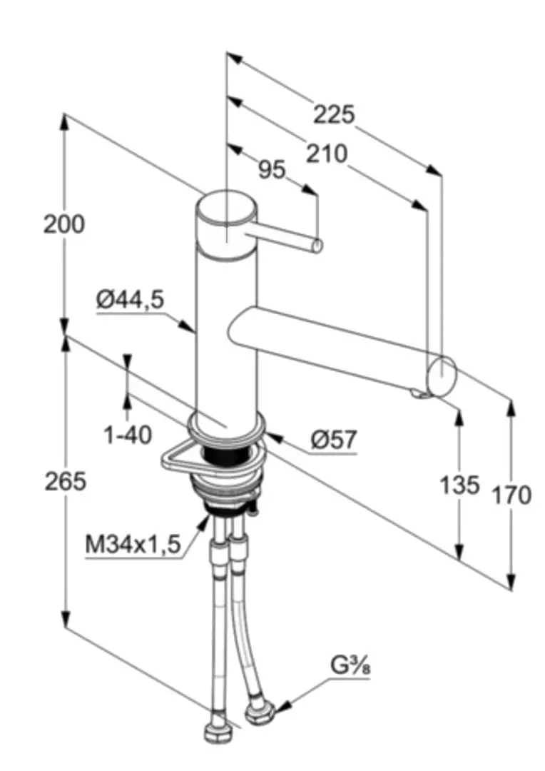 Смеситель для мойки Kludi Steel 44850F860 (Inox) - 2