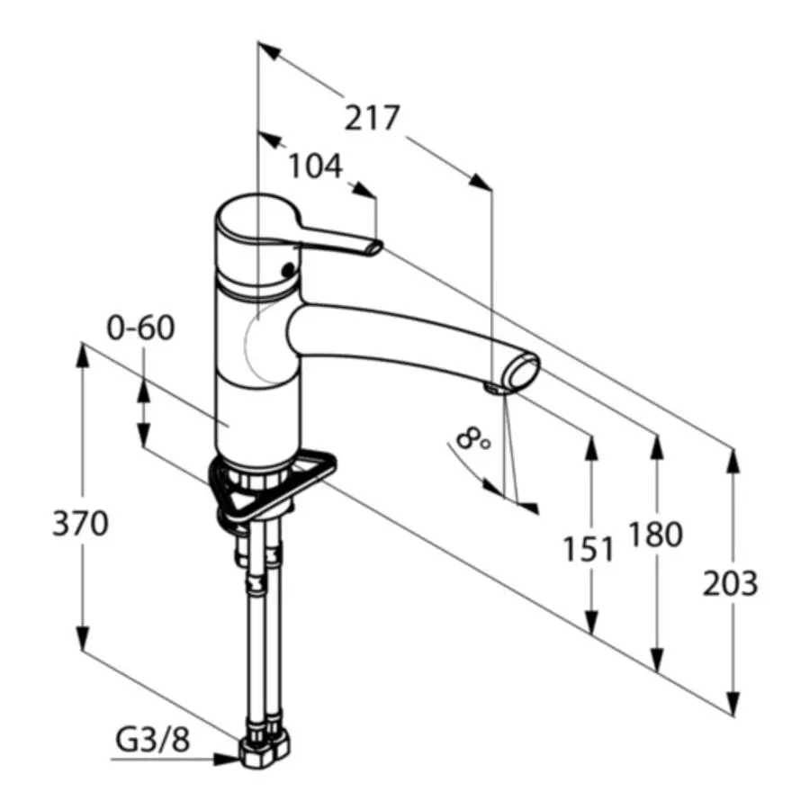 Смеситель для мойки Kludi Trendo SL 335740575 (Chrome) - 2