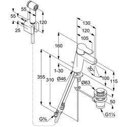 Гигиенический душ Kludi Pure&Easy 100 DN 15 (Chrome) Thumb