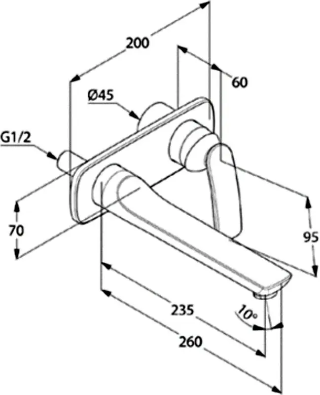 Baterie pentru lavoar Kludi Balance 522478775 (Black Matt/Chrome) - 2