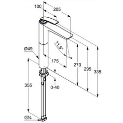 Смеситель для умывальника Kludi Balance 522980575 (Chrome) Thumb